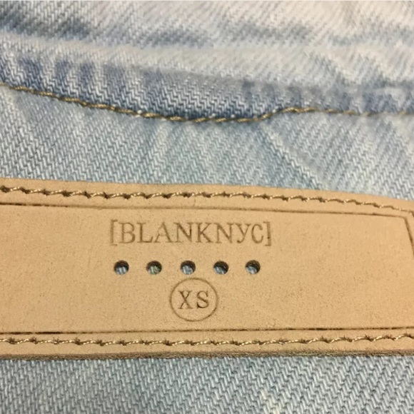 BLANK NYC embroidered moto denim jean jacket Excellent condition XS - Picture 6 of 9